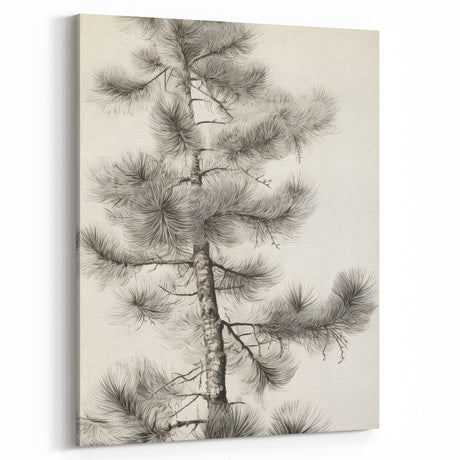 Vintage Botanical Art Prints – Antique Pine Tree Illustration