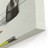 Vintage New Yorker Poster - Classic Illustrations with Pencils & Ink