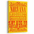 Nirvana 1990 Concert Poster - Retro Wall Art for Grunge Fans