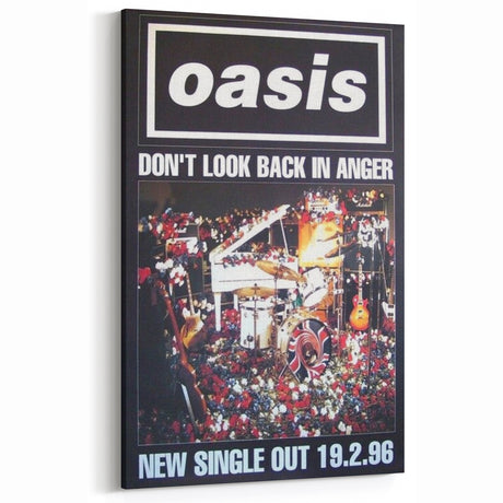 Oasis Don’t Look Back in Anger Poster - Retro Wall Art for Music Lovers