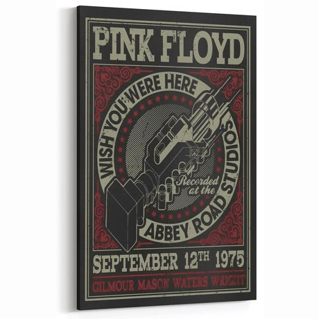 Pink Floyd "Wish You Were Here" 1975 Concert Poster - Retro Art