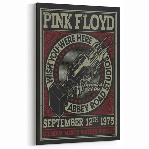 Pink Floyd "Wish You Were Here" 1975 Concert Poster - Retro Art