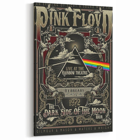 Pink Floyd Dark Side of the Moon Retro Wall Art Poster