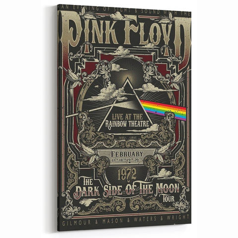 Pink Floyd Dark Side of the Moon Retro Wall Art Poster