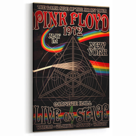Pink Floyd Dark Side of the Moon 1972 Retro Poster
