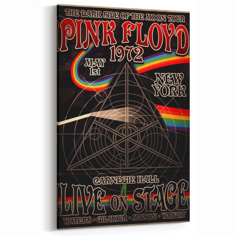 Pink Floyd Dark Side of the Moon 1972 Retro Poster