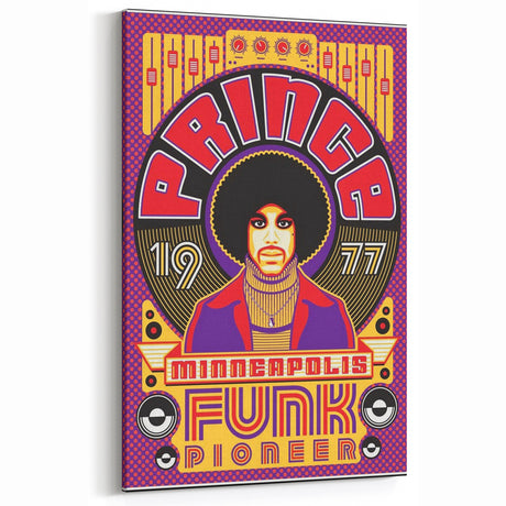 Prince 1977 Minneapolis Funk Pioneer Retro Poster