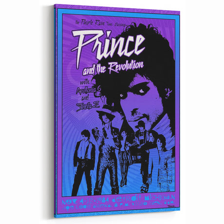 Prince Purple Rain Tour 1984 Detroit Concert Poster