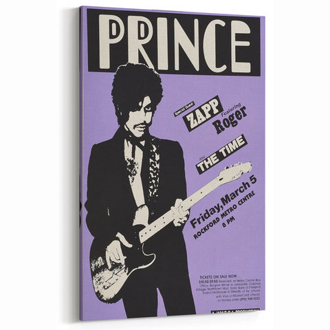 Prince 1981 Rockford Metro Centre Concert Poster - Zapp & The Time