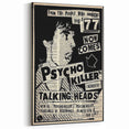 Talking Heads Psycho Killer Acoustic 1977 Concert Poster