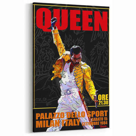 Queen 1984 Milan Concert Poster - Palazzo Dello Sport