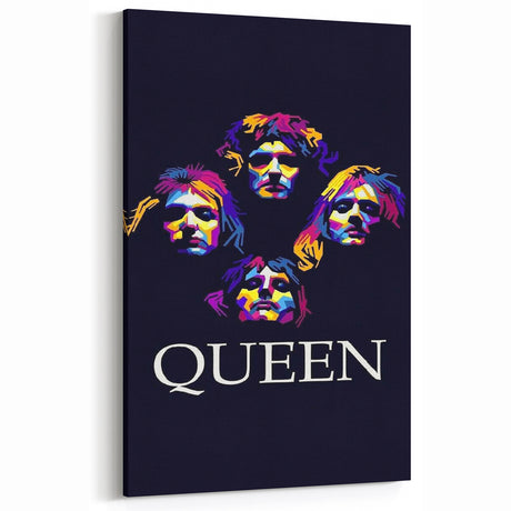Queen Retro Poster Art - Colorful Band Poster - Vintage Music Print