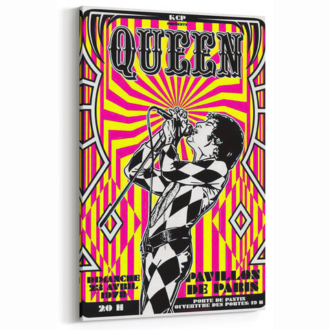 Queen Retro Poster Art - Bold Graphic Concert Print - Vintage Style