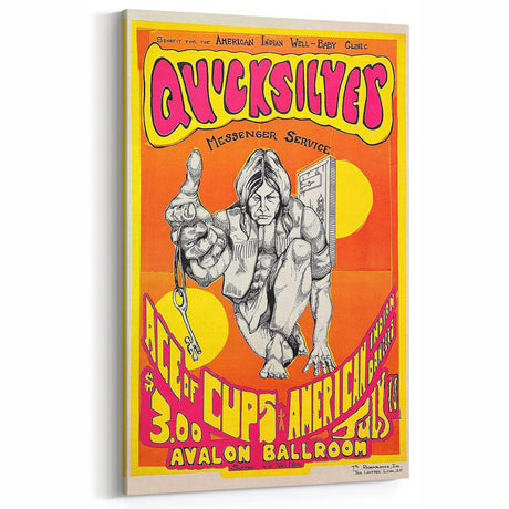 Quicksilver Messenger Service Retro Poster - Vintage Concert Print