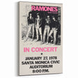 Ramones Retro Poster - Vintage Concert Art - Rocket to Russia 1978