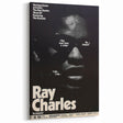 Ray Charles 1969 Concert Poster | Vintage Black & White Wall Art