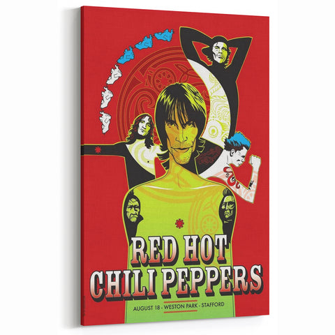 Red Hot Chili Peppers Weston Park Poster | Vintage Rock Art