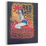 Red Hot Chili Peppers Nirvana Concert Poster | Vintage Rock Art