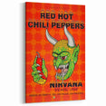 Red Hot Chili Peppers Nirvana Concert Poster | Vintage Rock Art