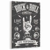 Rock & Roll Retro Wall Art: Vintage Concert Poster