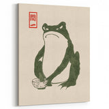 Vintage Frog Tea Art - Japanese Animal Illustration Print