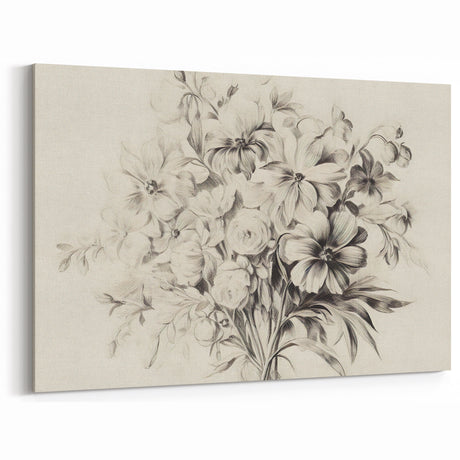 Vintage Botanical Art Print Antique Floral Wall Decor Illustration