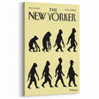 New Yorker Magazine Cover Art: Evolution of Mankind Poster