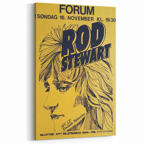 Retro Wall Art - Rod Stewart Vintage Poster for Music Lovers