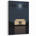 New Yorker Magazine Art - Lincoln Memorial at Night Poster