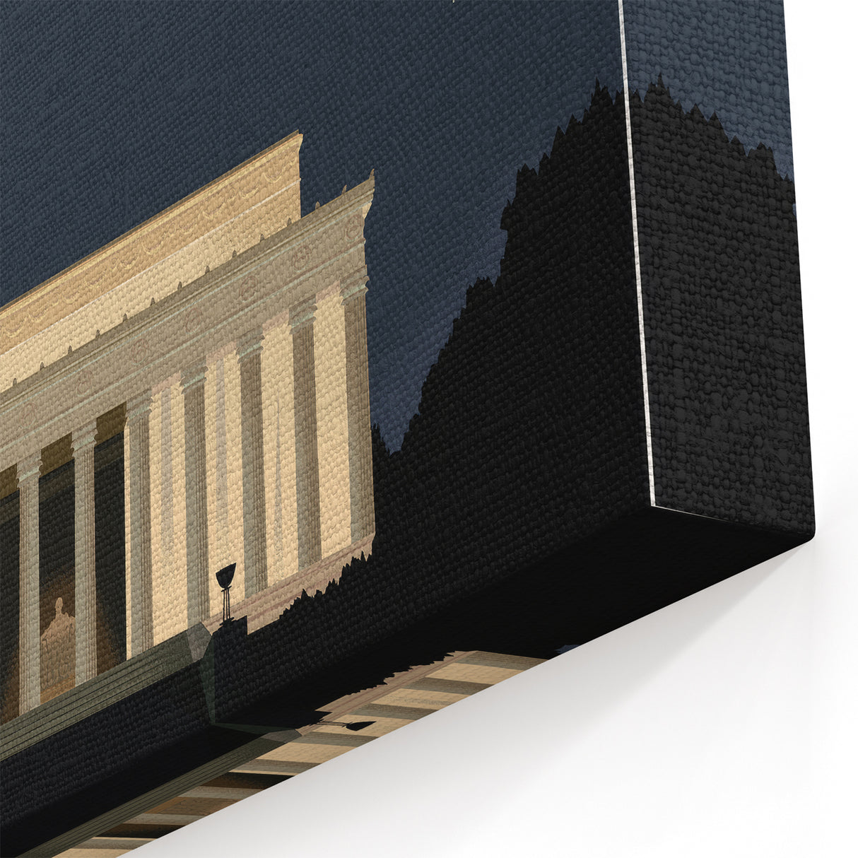 New Yorker Magazine Art - Lincoln Memorial at Night Poster