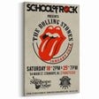 Retro Rolling Stones Concert Poster - School of Rock 2014 Event