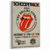 Retro Rolling Stones Concert Poster - School of Rock 2014 Event