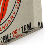 Retro Rolling Stones Concert Poster - School of Rock 2014 Event
