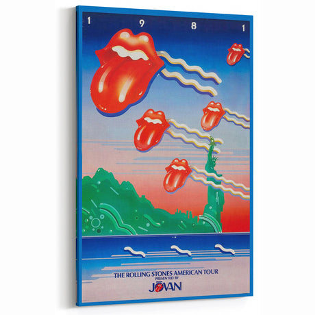 Rolling Stones 1981 American Tour Poster - Retro Rock Art