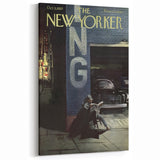 New Yorker Magazine Art - Nighttime NYC Poster