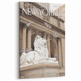 Iconic New Yorker Magazine Cover Art - Library Lion Poster