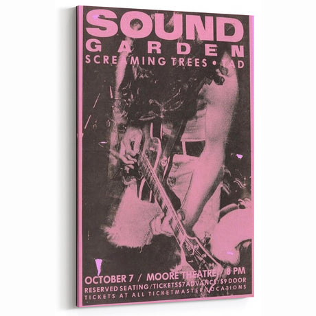 Retro Soundgarden Poster - Vintage Grunge Wall Art