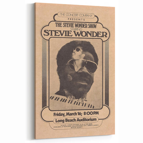 Stevie Wonder Retro Wall Art - Vintage Poster Art
