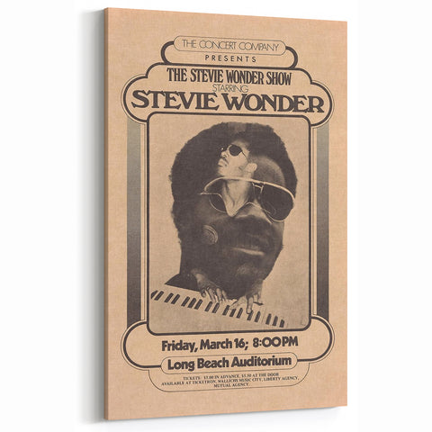 Stevie Wonder Retro Wall Art - Vintage Poster Art