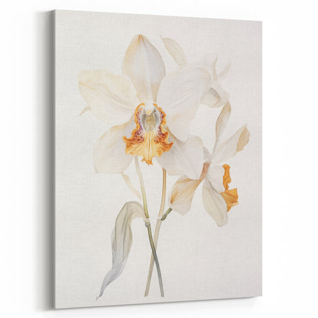 Vintage Botanical Art Prints – Orchids in Bloom Illustration
