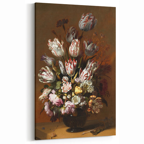 Vintage Floral Still Life Wall Art – Classic Tulips & Flowers
