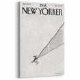 New Yorker Poster - 2013 Skier Cartoon Cover Art by Birgit Schössow