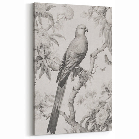 Vintage Animal Art: Bird Illustration Wall Decor – Retro Nature Art