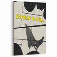 2010s Movie Poster Art – Vintage Batman & Bill Retro Cinema Print