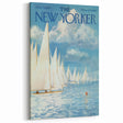 New Yorker Poster - 1959 Sailboats at Sea Blue Sky Art Print