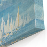 New Yorker Poster - 1959 Sailboats at Sea Blue Sky Art Print