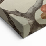 Vintage Animal Art: Birds on Branch Illustration Print