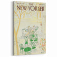 New Yorker Poster - 1985 Green Chairs and Garden Scene Illustration