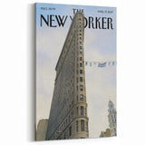 New Yorker Poster - 2017 Flatiron Building with Laundry Art Print