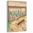 New Yorker Poster - 1998 Office Skyline View with Executive Art